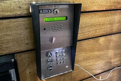 Wiring terminated inside an access control enclosure during a repair